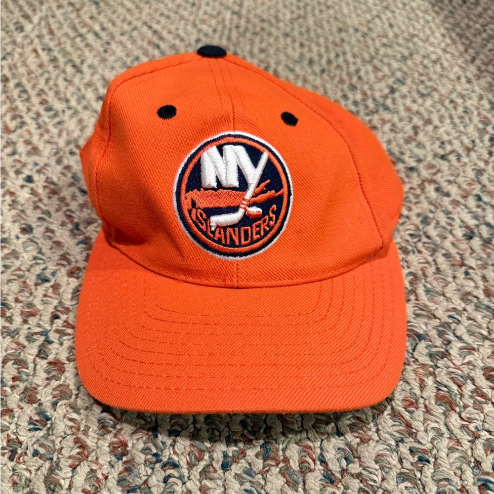 Vintage Orange New York Islanders Puma NHL Hockey Snapback Hat